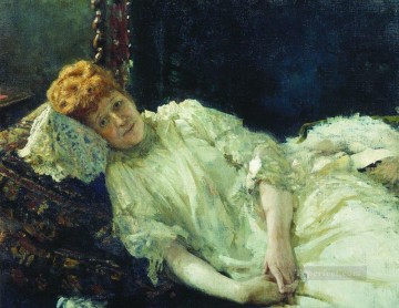 ルイザ・メルシ・ダルザントの肖像画 1890年 イリヤ・レーピン Oil Paintings